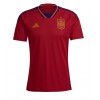 Herren Fußballbekleidung Spanien Heimtrikot WM 2022 Kurzarm